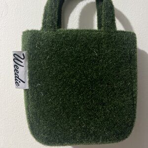 Edie Parker Weedie green grass bag